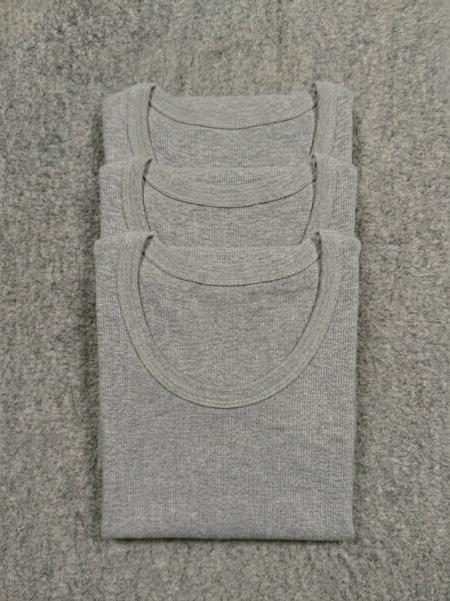 Men’s Premium Fine Rib-Knit Cotton Tank Top (Pack Of 3)
