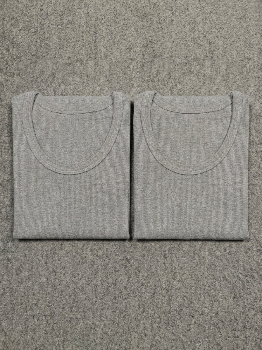 Men’s Premium Fine Rib-Knit Cotton Tank Top (Pack Of 2)